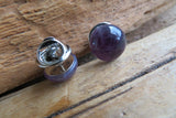 Lot of Two Amethyst Special Offer Lot of 2 Choose Two Natural Stone Tie Tacks