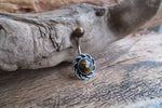 Sunflower Natural Tiger Eye Belly Ring 14g (1.6mm) Piercing