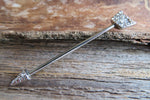 Crystal Arrow Silver Surgical Steel 316L Barbell Industrial Small Balls 14G (1.6mm) Piercing