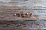 16G Rose Gold Ion Plated Surgical Steel 316L Barbell Nipple Ring Tongue Ring 16G (1.2mm) Piercing All Lengths Small Balls