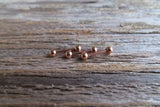 16G Rose Gold Ion Plated Surgical Steel 316L Barbell Nipple Ring Tongue Ring 16G (1.2mm) Piercing All Lengths Small Balls