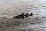 Minimalist 14G Black Ion Plated Surgical Steel 316L Barbell Nipple Ring Tongue Ring 14G (1.6mm) Piercing Small Balls