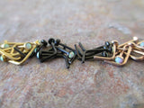 White Fire Opal Black PVD Surgical Steel Nose Piercing Bone or L Bend 20G (0.81mm) Gold Rose Gold