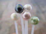 Pregnancy 14G Pink Pearl Minimalist Hypoallergenic Bioflex Barbell Industrial Belly Ring Retainer 14G (1.6mm) Piercing