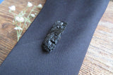 Raw Black Tourmaline Tie Tack