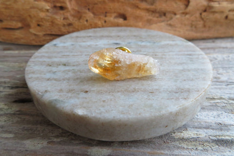 Raw Citrine Tie Tack