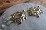 Gold Ion Plated Sun Burst 14G Nipple Shields Pair