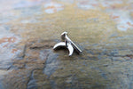 Rose Gold Crescent Moon Clear Crystal Gem Cartilage Tragus Flatback Barbell 16G (1.2mm) Piercing 6mm 8mm