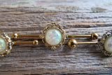Custom Lengths Opal Gold Ion Plated Surgical Steel 316L Barbell Industrial Small Balls 14G (1.6mm) Piercing