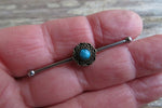 Custom Lengths Turquoise Silver Mandala Surgical Steel 316L Barbell Industrial Small Balls 14G (1.6mm) Piercing