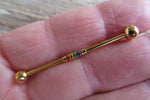 Rainbow Ion Plated Gay Pride Surgical Steel 316L Barbell Industrial Small Balls 14G (1.6mm) Piercing