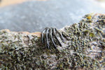 Black Zombie Hand Skeleton Cartilage Lip 16G (1.2mm) Piercing