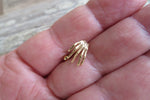 Silver Zombie Hand Skeleton Cartilage Lip 16G (1.2mm) Piercing
