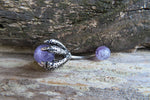 Tiger Eye Silver Dragon Claw Natural Stone Belly Ring 14g (1.6mm) Piercing