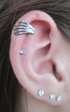 Gold Zombie Hand Skeleton Cartilage Lip 16G (1.2mm) Piercing