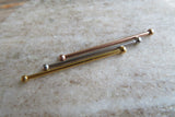 14G Minimalist Industrial Surgical Steel Barbell Piercing 14G (1.6mm) Small Balls