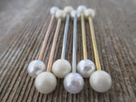 Baby Pink Surgical Steel 316L Barbell Industrial 14G (1.6mm) Piercing 32mm 35mm 38mm