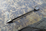 Arrow Black Ion Plated 14G Industrial Surgical Steel Barbell Piercing 14G (1.6mm)