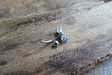 Made with Swarovski Crystals Heart Bow Curve Eyebrow Rook Daith Bar Ring 16G (1.2mm) Piercing 10mm