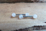 16G Lapis Lazuli 4mm Natural Stone Internally Threaded Surgical Bridge Barbell Nipple Ring Cartilage Tragus Helix 16G (1.2mm) Piercing