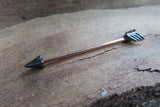Arrow Two Tone 14G Industrial Surgical Steel Barbell Piercing 14G (1.6mm)