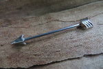 Arrow Gold & Black Ion Plated Two Tone 14G Industrial Surgical Steel Barbell Piercing 14G (1.6mm)