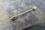 Arrow Two Tone 14G Industrial Surgical Steel Barbell Piercing 14G (1.6mm)