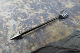 Arrow Two Tone 14G Industrial Surgical Steel Barbell Piercing 14G (1.6mm)