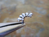 Clear Made with Swarovski Crystal Gems 100% Surgical Steel Cartilage Tragus Barbell 16G (1.2mm) Piercing