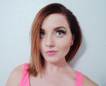 White Fire Opal Silver IP Faux Fake Septum Non Piercing