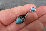 Bohemian Green Jasper Belly Ring 14g (1.6mm) Piercing
