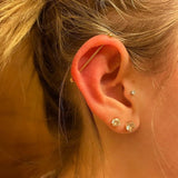 14G Minimalist Industrial Surgical Steel Barbell Piercing 14G (1.6mm) Small Balls