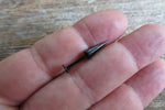 Black IP Long 10mm Spike Cartilage Labret Lip Flatback Surgical Steel Barbell Piercing 16G (1.2mm)