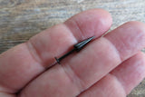 Black IP Long 10mm Spike Cartilage Labret Lip Flatback Surgical Steel Barbell Piercing 16G (1.2mm)