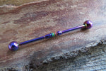 Rainbow Ion Plated Gay Pride Surgical Steel 316L Barbell Industrial Small Balls 14G (1.6mm) Piercing
