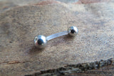 Gold IP Bioflex Basic Belly Ring 14g (1.6mm) Piercing