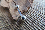 Gold IP Bioflex Basic Belly Ring 14g (1.6mm) Piercing