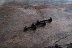 16G 14G Black IP Basic Barbell Labret Surgical Steel Ball Cartilage Monroe Medusa Cheek Lip Snake Bites Tragus Flatback Piercing