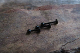 16G 14G Black IP Basic Barbell Labret Surgical Steel Ball Cartilage Monroe Medusa Cheek Lip Snake Bites Tragus Flatback Piercing