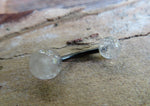 Black IP Rutile Quartz Natural Stone Belly Ring 14g (1.6mm) VCH Piercing 8mm 10mm