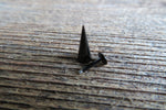 Black IP Long 10mm Spike Cartilage Labret Lip Flatback Surgical Steel Barbell Piercing 16G (1.2mm)