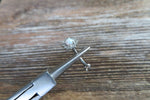 14K Gold Plated Floating Minimalist Custom Lengths Opal Crystal Flower Gems Belly Ring 14g VCH Internally Threaded Piercing