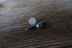 12G THICK Rose Quartz Natural Stone Barbell Tongue Ring 12G (2.0mm) Piercing
