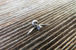 Clear Crystal Spike Vertical Lip 16G 100% Surgical Steel Curve Eyebrow Rook Barbell Ring Lip Piercing