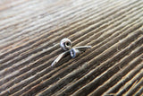 Clear Crystal Spike Vertical Lip 16G 100% Surgical Steel Curve Eyebrow Rook Barbell Ring Lip Piercing
