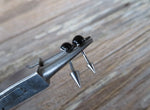 Spike Vertical Lip Natural Green Aventurine Stone 16G 100% Surgical Steel Curve Eyebrow Rook Barbell Ring Lip Piercing