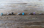 Spike Vertical Lip Natural Amethyst Stone 16G 100% Surgical Steel Curve Eyebrow Rook Barbell Ring Lip Piercing