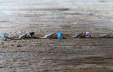 Spike Vertical Lip Natural Green Aventurine Stone 16G 100% Surgical Steel Curve Eyebrow Rook Barbell Ring Lip Piercing