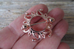 Rose Gold Ion Plated Sun Burst 14G Nipple Shields Pair