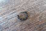 Hematite Ion Plated Chain Septum or Daith 16G Piercing
